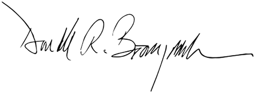 Donald R. Boomgaarden signature