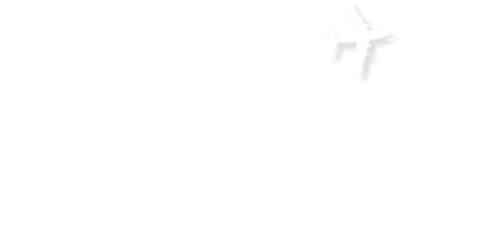 Illustration of white plane flying on dotted path