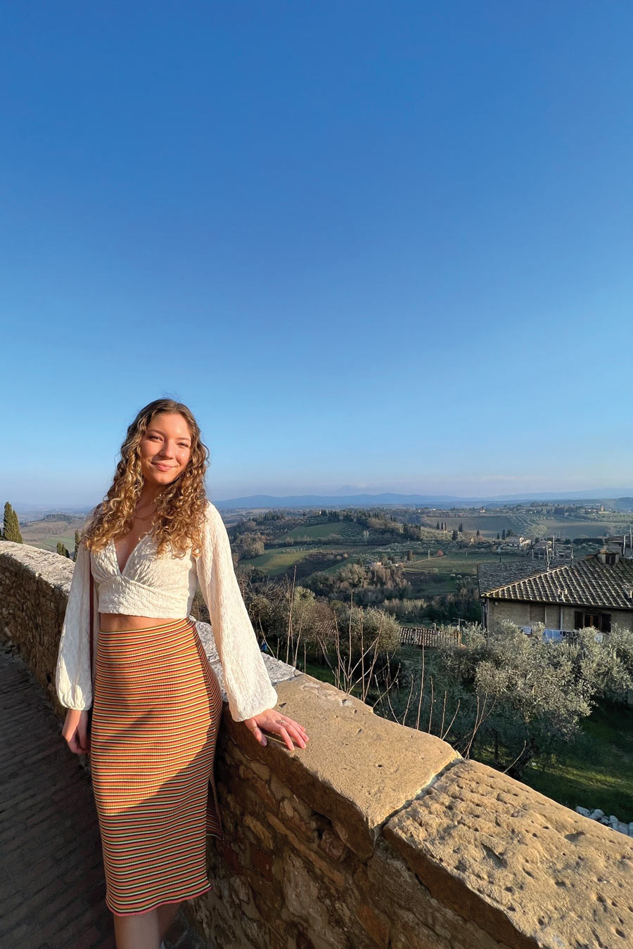 Serena Moteiro visiting Italy