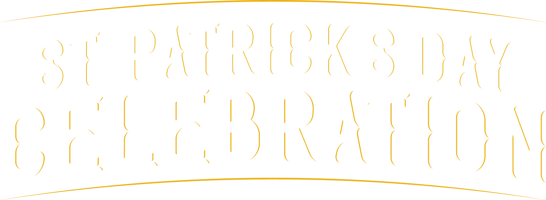 St. Patrick's Day Celebration typography