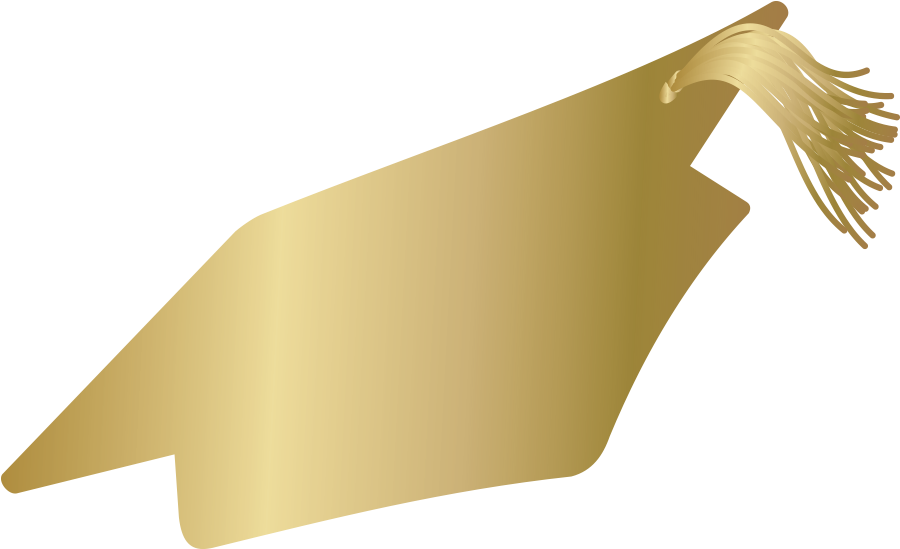 digital illustration of graduation cap