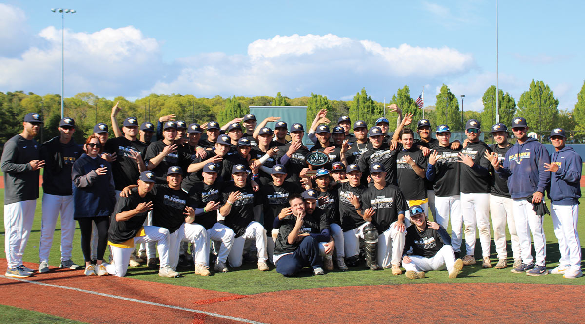 the SJNY baseball team in a group photo